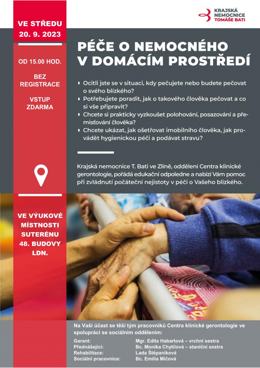 Seminář Péče o nemocného v domácím prostředí 